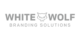 white wolf branding solutions logo - gray