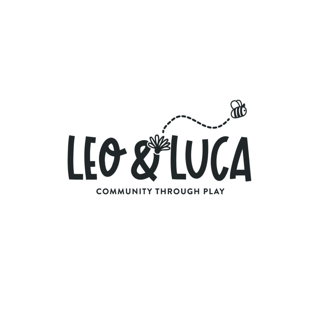 Leo and Luca Bee and Flower Logo